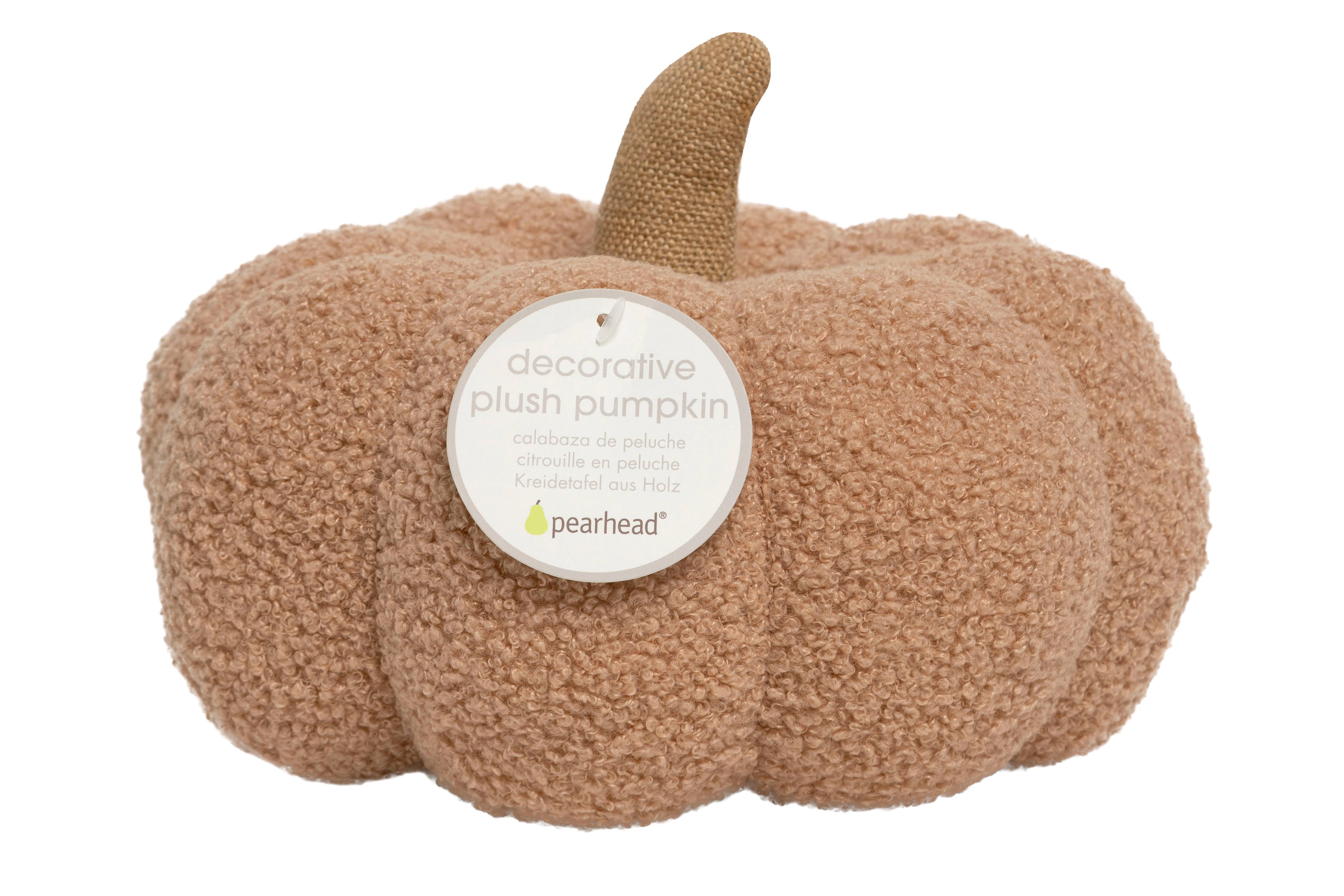 Pearhead - Wholesale Throw/Decorative Pillow - Beige Sherpa Pumpkin Pillow, Fall Decor10