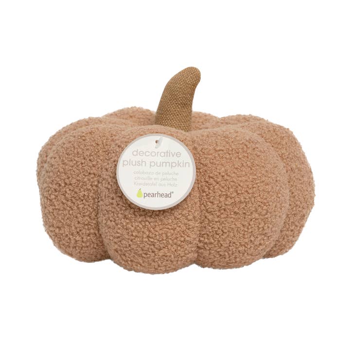 Pearhead - Wholesale Throw/Decorative Pillow - Beige Sherpa Pumpkin Pillow, Fall Decor10