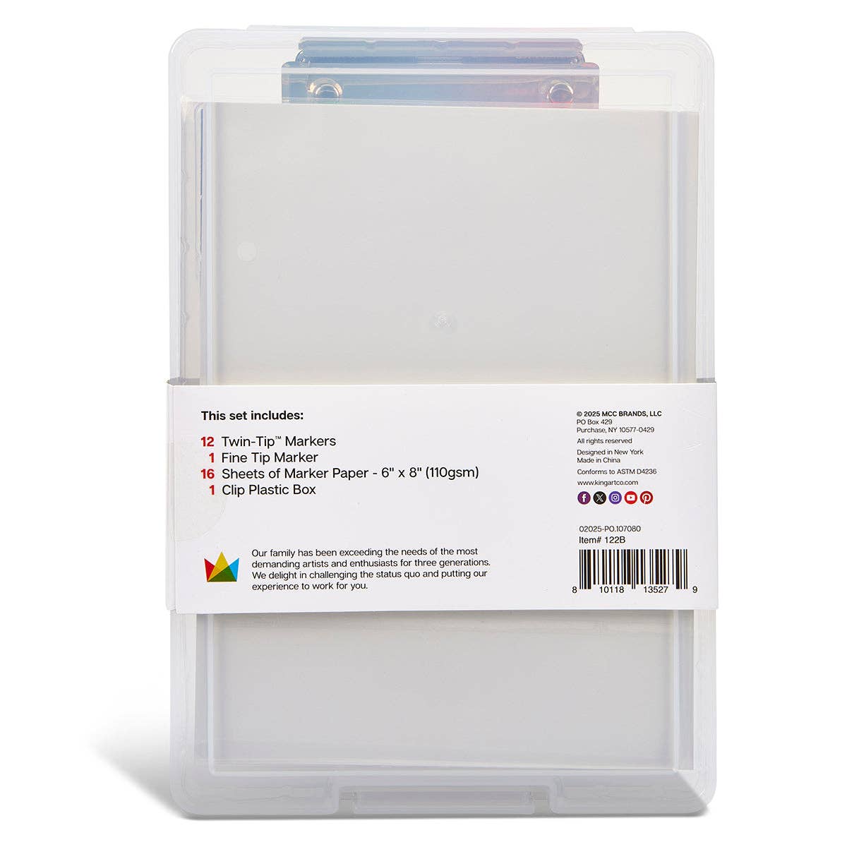 KINGART - Wholesale Marker - Marker Set with Drawing Board Case - 30 pc5