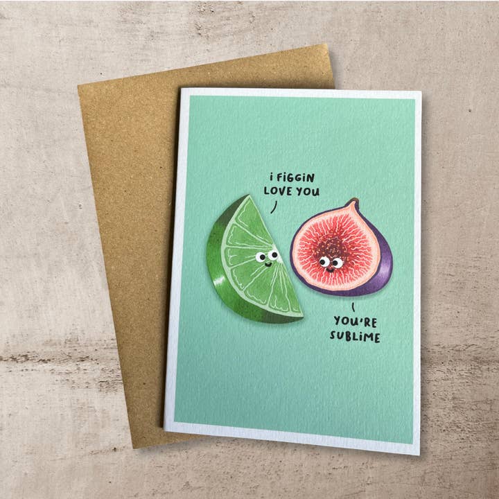 Sei sublime - Biglietto di San Valentino per la vendita all'ingrosso da parte di Back To The Drawing Board Illustration