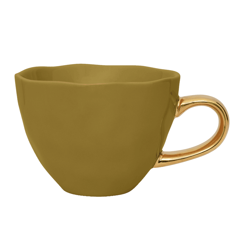 Urban Nature Culture - Wholesale Coffee Mug - Good Morning cup Cappuccino / Tea Ø11 cm - Amber Green0