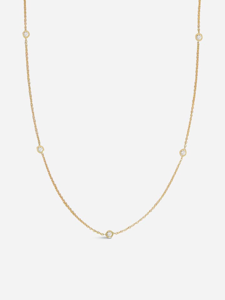 Sacred 5 Diamond Station Necklace for wholesale by Porter Lyons