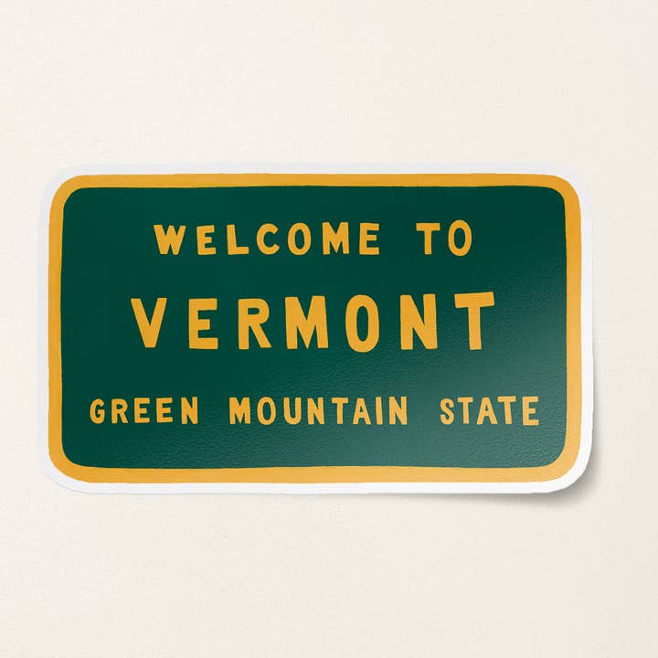 Vermont Sign Sticker for wholesale by Little Something Co.