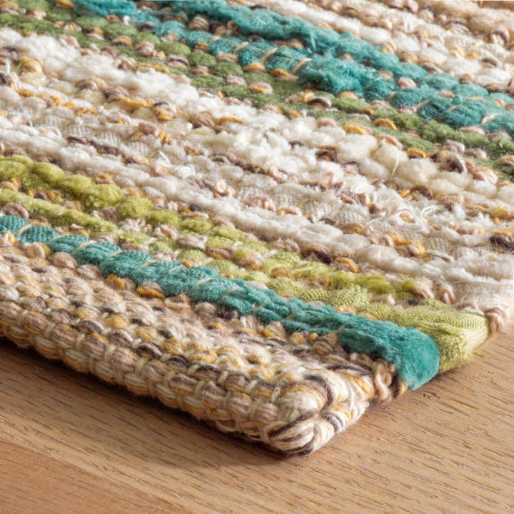 Annie Selke - Wholesale Area Rug - Francisco Handwoven Cotton Rug | Green4