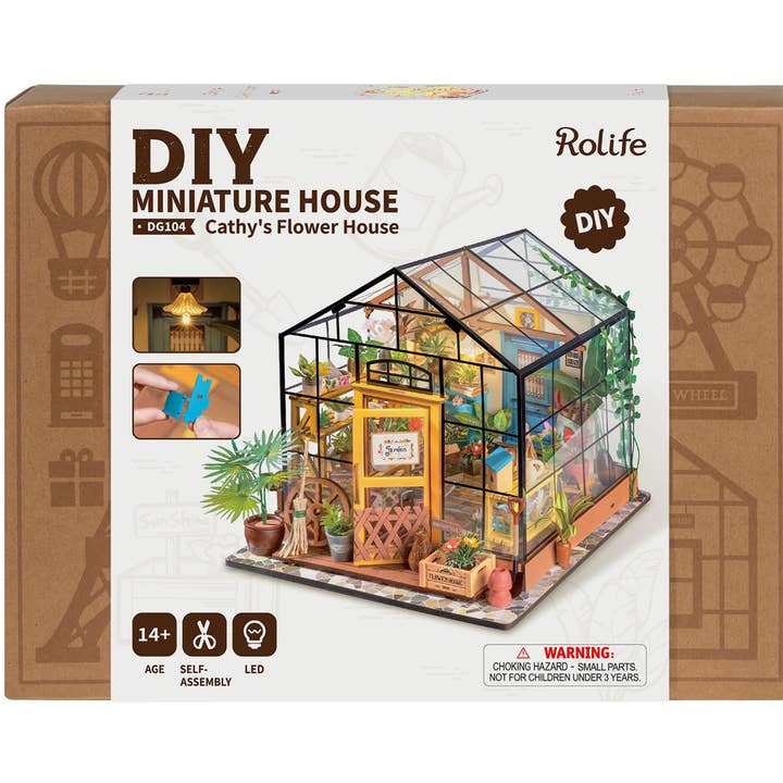 Robotime - Wholesale DIY Craft Kit - Cathy's Flower House CASE PACK PRICE0