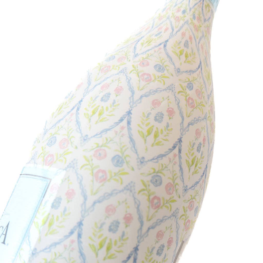 Beau Bottles - Wholesale Wine Gift Bag - Beau Bottles Wrap Grandmillienial Floral Medallion - Prosecco Collection4