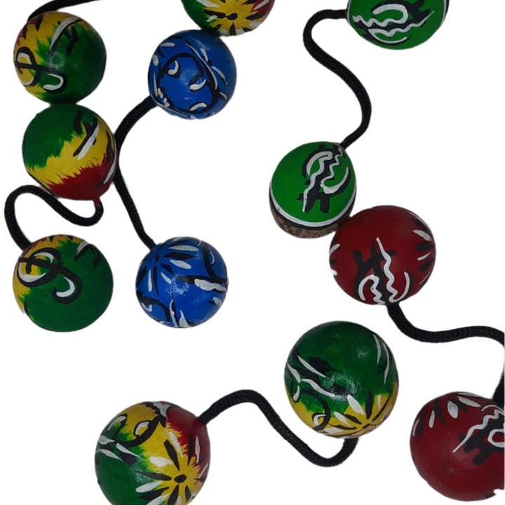 MadeinGhanaShop - Wholesale Musical Instrument - Coloured Kosh kash - 2 pieces2