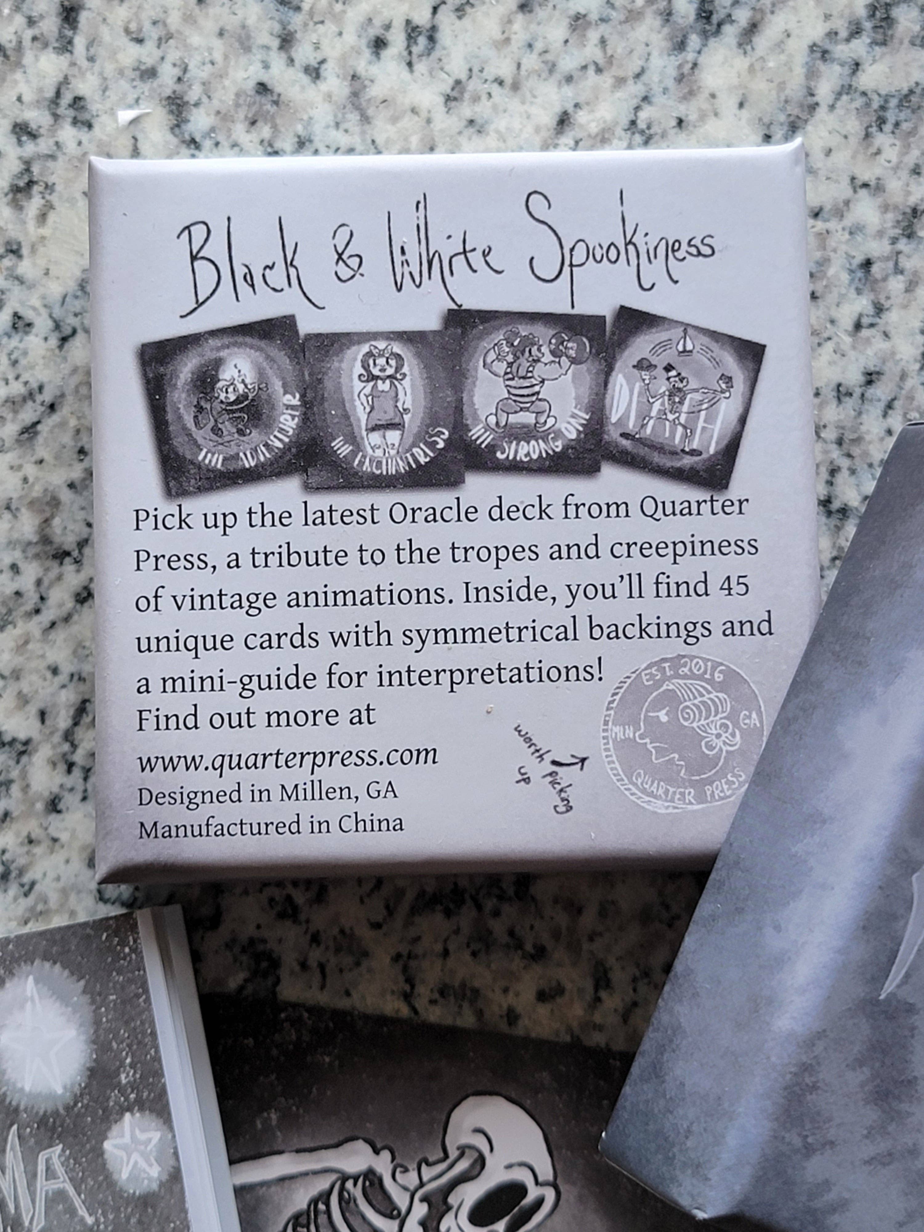 Quarter Press - Wholesale Tarot Cards - The Fantasma Oracle! 45 pocket-size Cards based on Vintage Toons, Oracle Deck / Tarot4