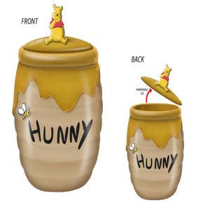 Disney Winnie the Pooh Hunny Pot Ceramic Snack Jar 6 Inches Tall