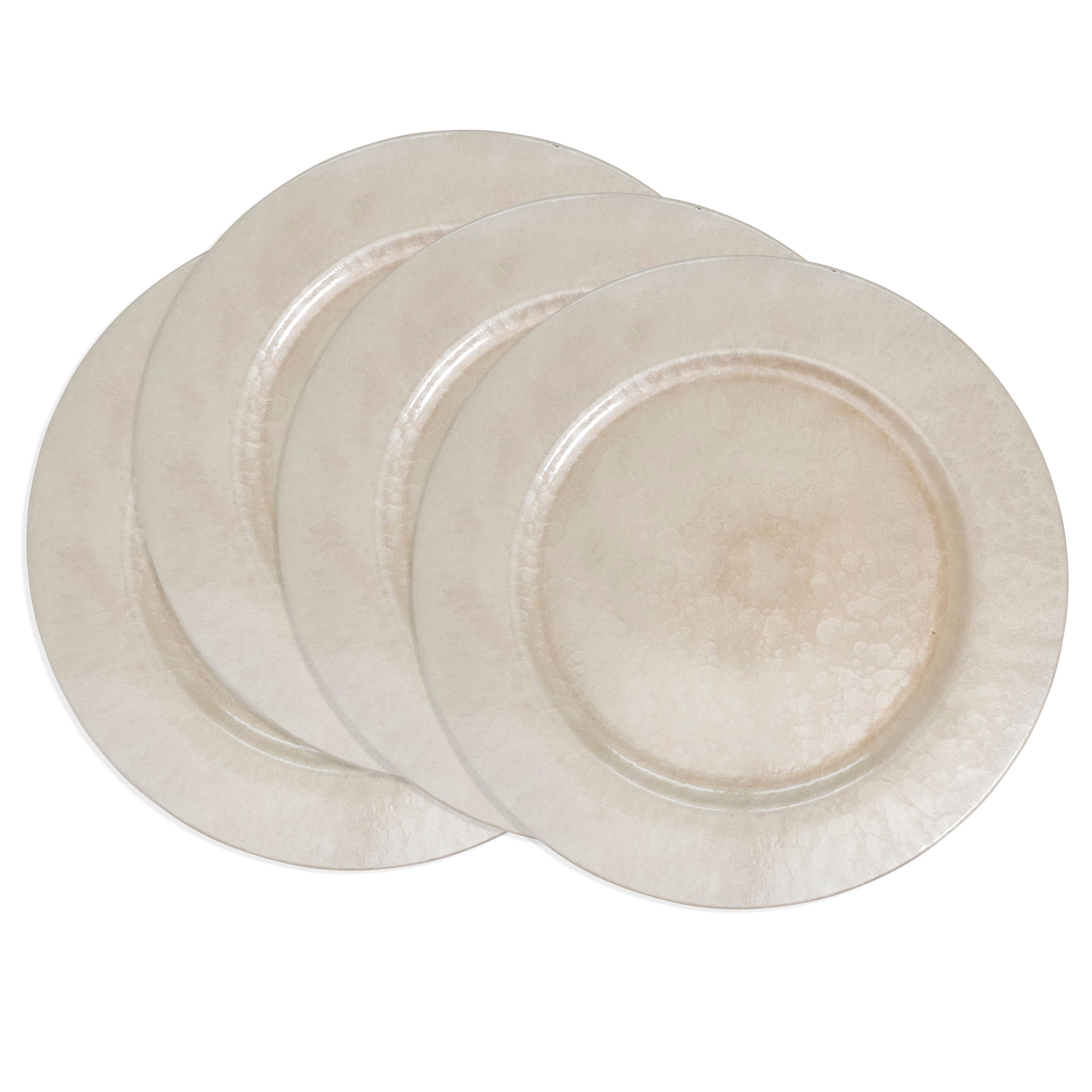 Saro Lifestyle - Wholesale Charger Plate - Soft Glow Faux Mother of Pearl Charger Plate7
