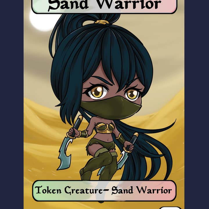 Sand Warrior 1/1 Token for wholesale by Mega Chibi