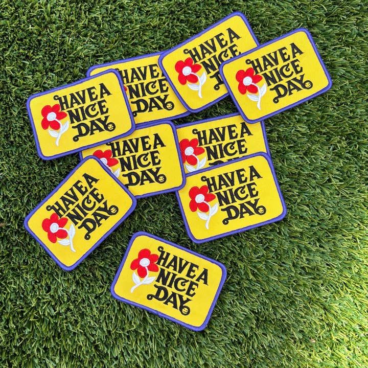 Eric Hill Designs, LLC - Wholesale Patch - Trendy Have A Nice Day Patch