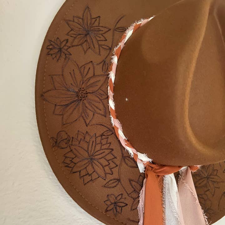 Krew Designs - Wholesale Cowboy Hat - Women's - Sunflowers & Luck4