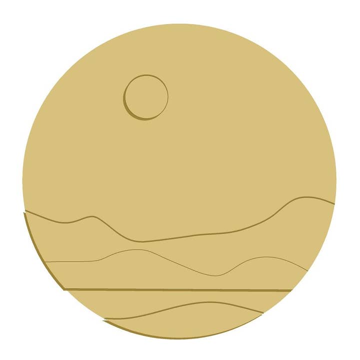 3D Boho Sun Unfinished Wood Cutout Style 1 for wholesale by Diverse Woodworking