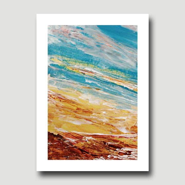 Fine Art For Small Spaces - Wholesale Art Print - Lakewaves Waterscape Landscape Nature Art Mini Print2
