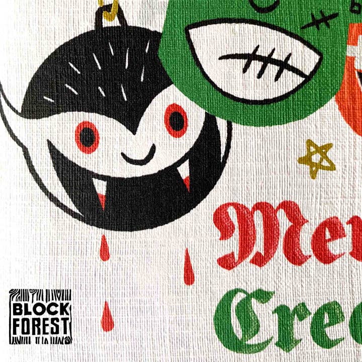 Blockforest - Wholesale Christmas Card - Creepmas Baubles Festive Yuletide / Christmas Card3