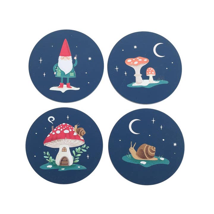 Something Different Wholesale - Wholesale Coasters - Gnome Sweet Gnome Coaster Set