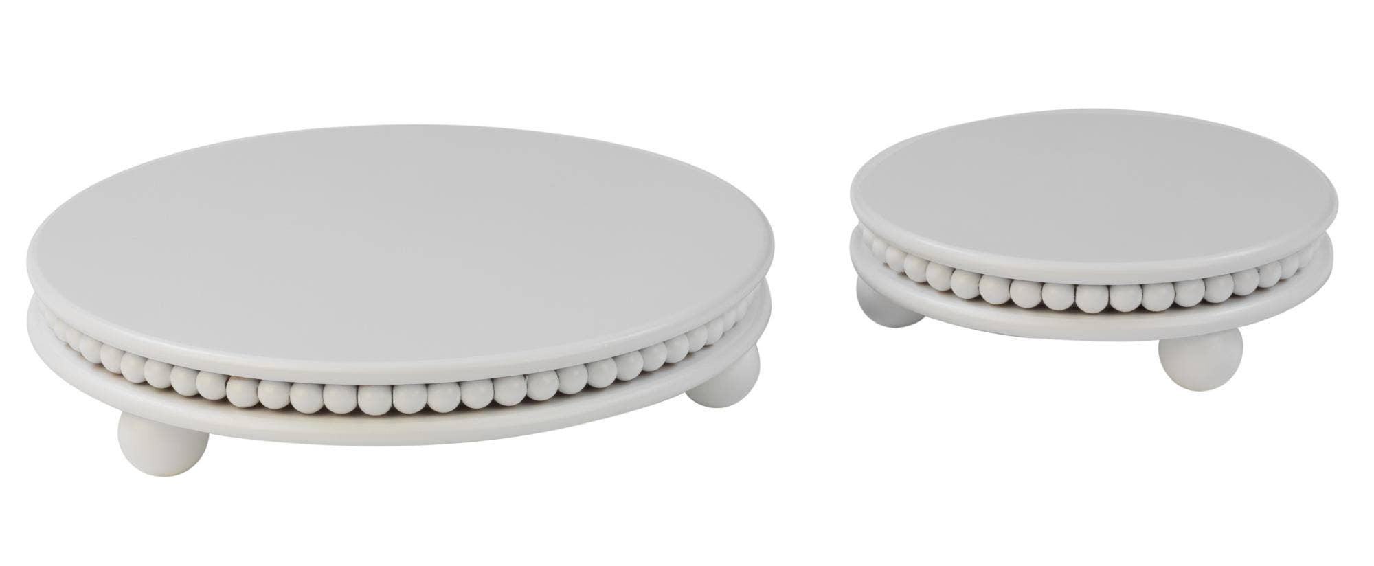 Tripar International - Wholesale Desk Riser - Round Wood Beaded Risers - Set of 21