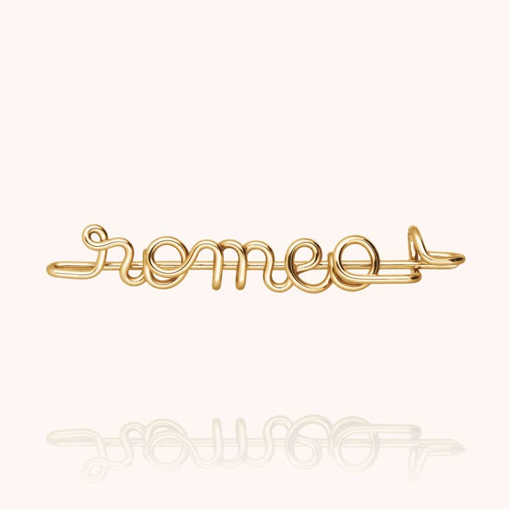 Original personlig broche - 14 k gul guld fyldt for engroshandel hos Atelier Paulin US