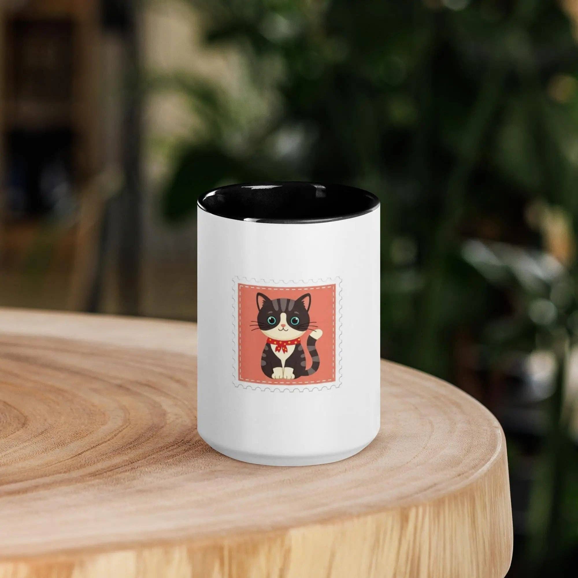 EME regalos – Caneca por atacado – Chávena gatinho cor interior preto6