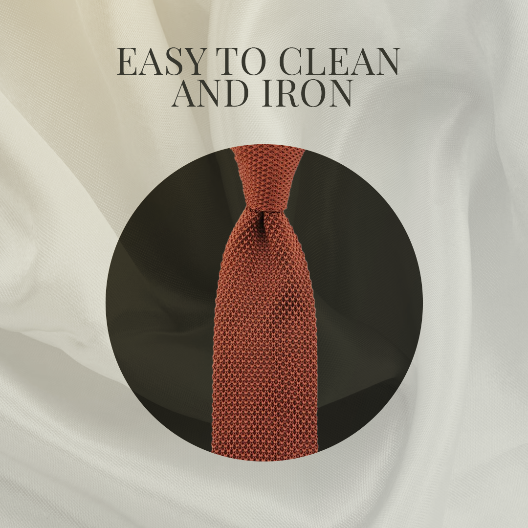 Sir Redman - Wholesale Necktie - Men's - Sir Redman Knitted Tie - Rust brown3