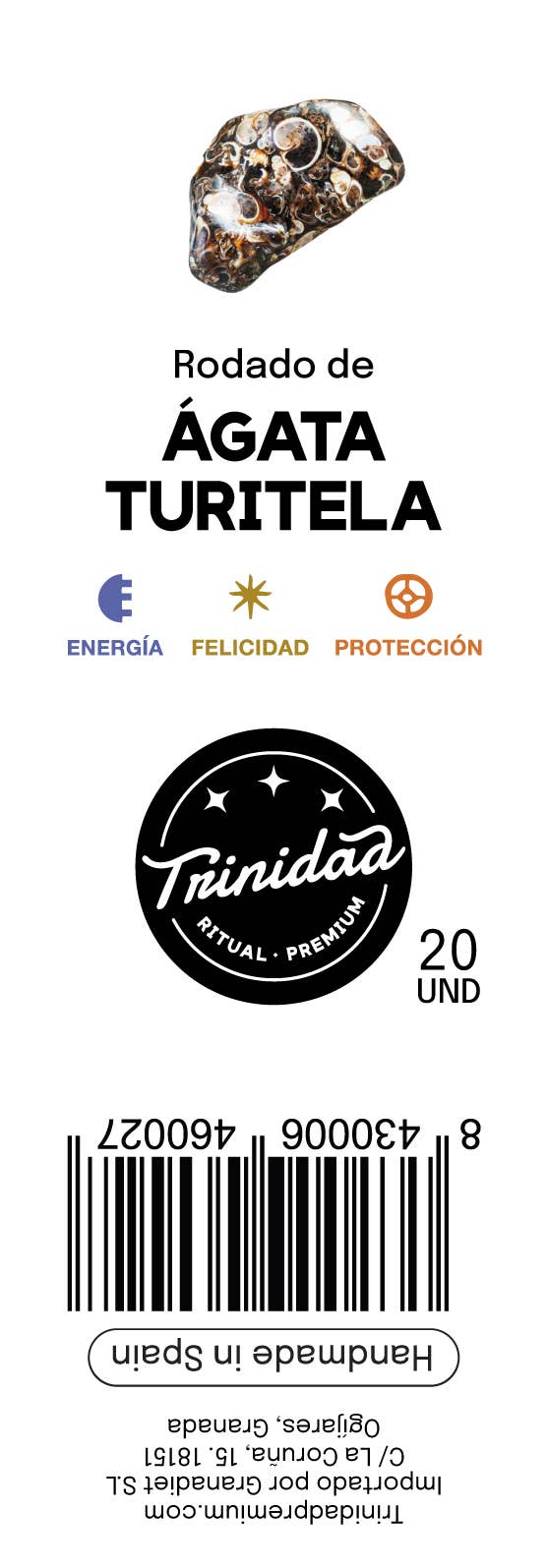 trinidad - Vente Pierre et cristal de spiritualité - Sac de 20 unités d’agate turritela2