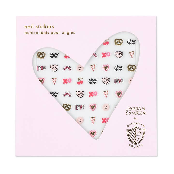 Pegatinas para uñas Love Notes - 1 paquete para venta al por mayor de Jollity & Co. + Daydream Society