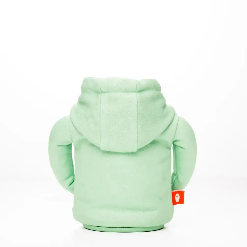 Puffin Drinkwear - Wholesale Sweatshirt - Unisex - Insulated Beverage Cooler - The Hoodie - Seafoam & Apricot7