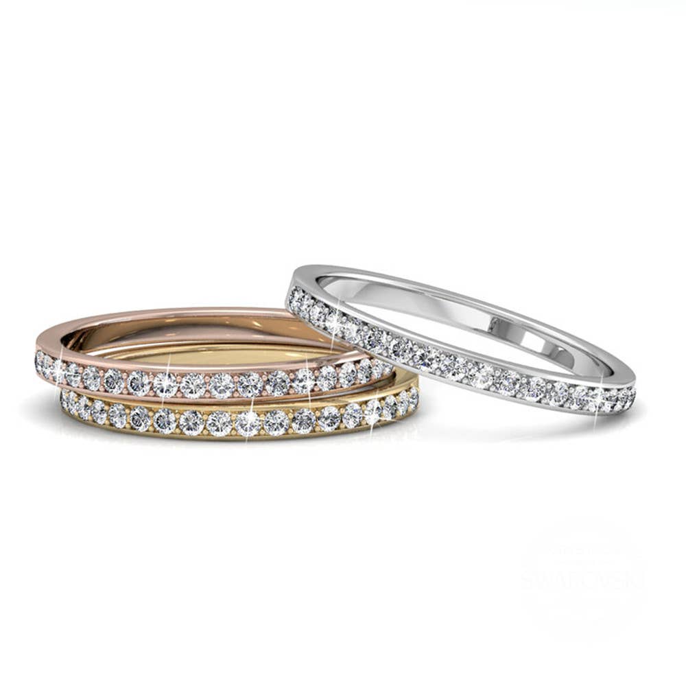CARALI / MYC Paris – Großhandel Mehrsteinige Ringe – Trinity Ring – Silber, Gold, Roségold und Kristall1