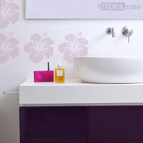 The Stencil Studio - Venta al por mayor Plantilla/troqueles - Plantilla de flor de hibisco3