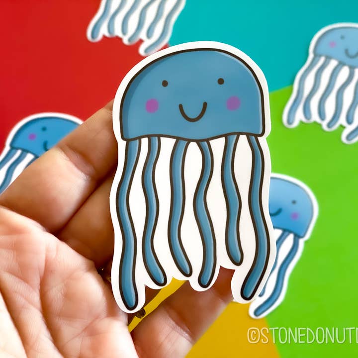 Sticker en vinyle Jellyfish pour la vente par Stone Donut Design, LLC