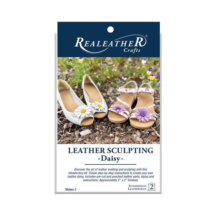 Natural Daisy Leather Sculpting Kit for wholesale on Faire1