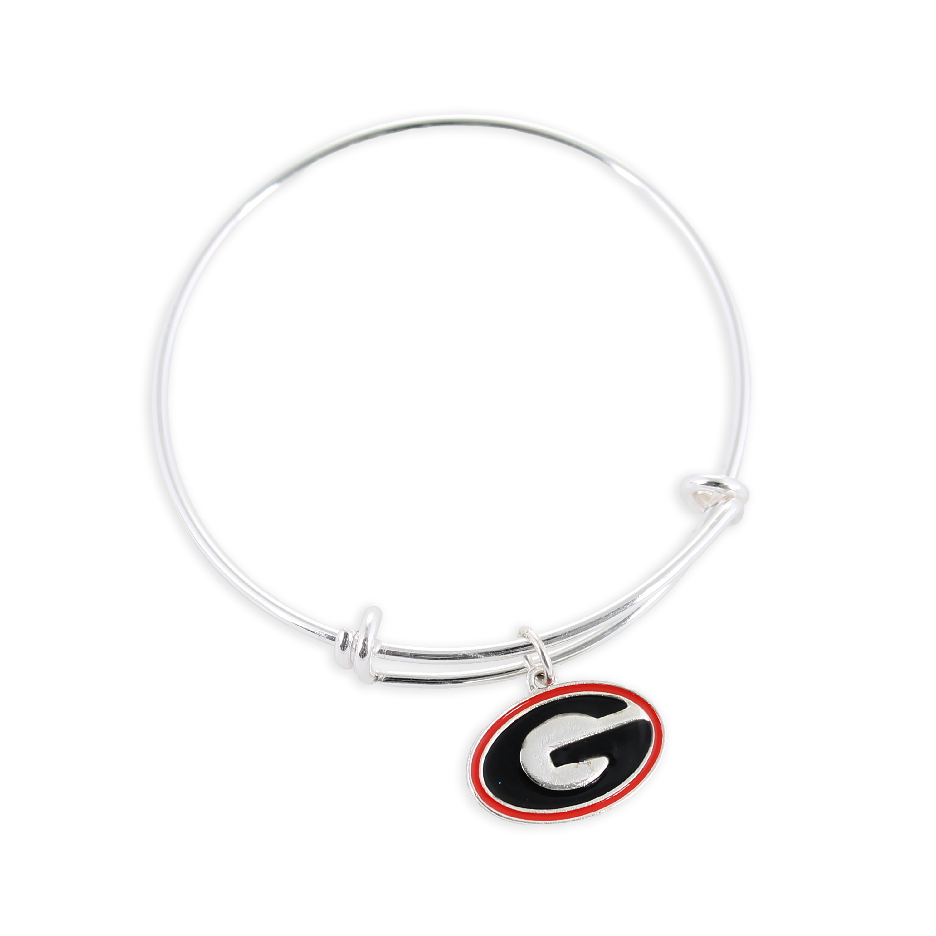 Seasons Jewelry - Wholesale Charm/Dangle Bracelet - Georgia Enamel Logo Wire Bracelet1