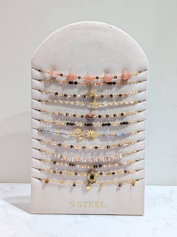 46683 Bruine Halsbanden voor wholesale door LOLO & YAYA