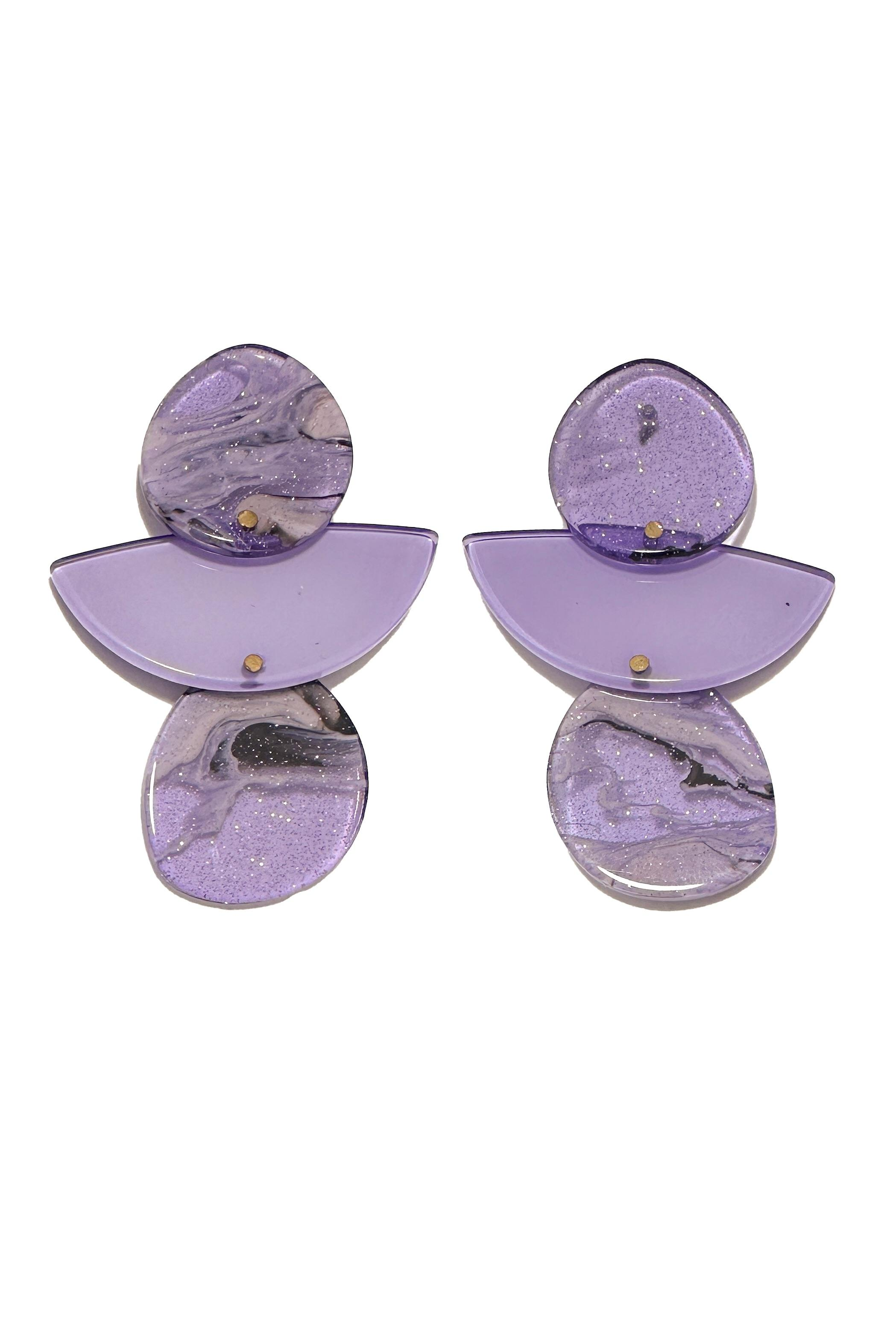 Domoflor s.l - Vente Colliers à pendentif - Boucles d’oreilles style terre aux formes géométriques rétro5