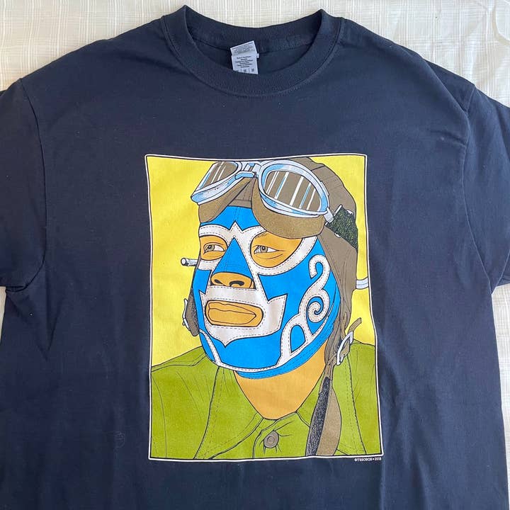 Tesoros Trading Company – wholesale T-shirts med screentryck – Unisex – T-shirt- Lucha Libre Pilot. USA