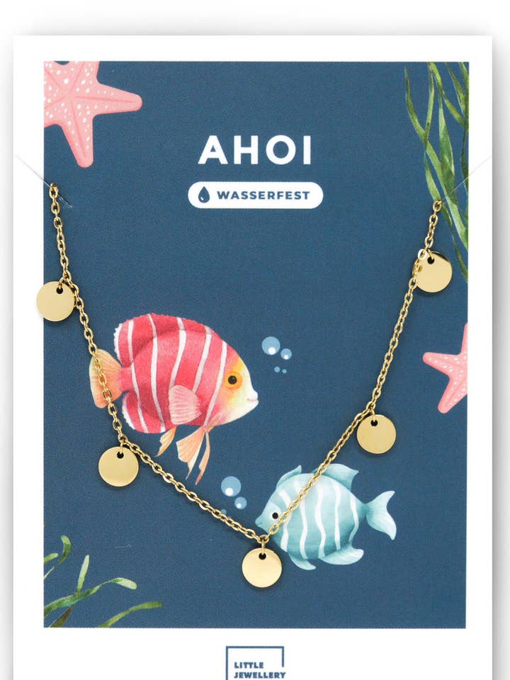 AHOI-halsband | Smycke i rostfritt stål med guld- och silverfinish för wholesale av LITTLE JEWELLERY STORIES