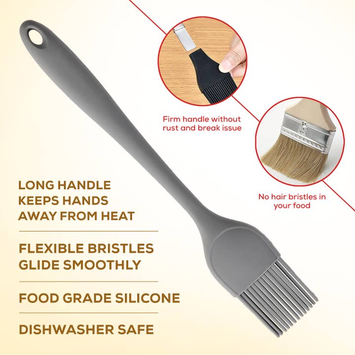 HIC - Harold Import Co. - Wholesale Kitchen Tool/Gadget - Mrs. Anderson's Baking Silicone Basting Brush5
