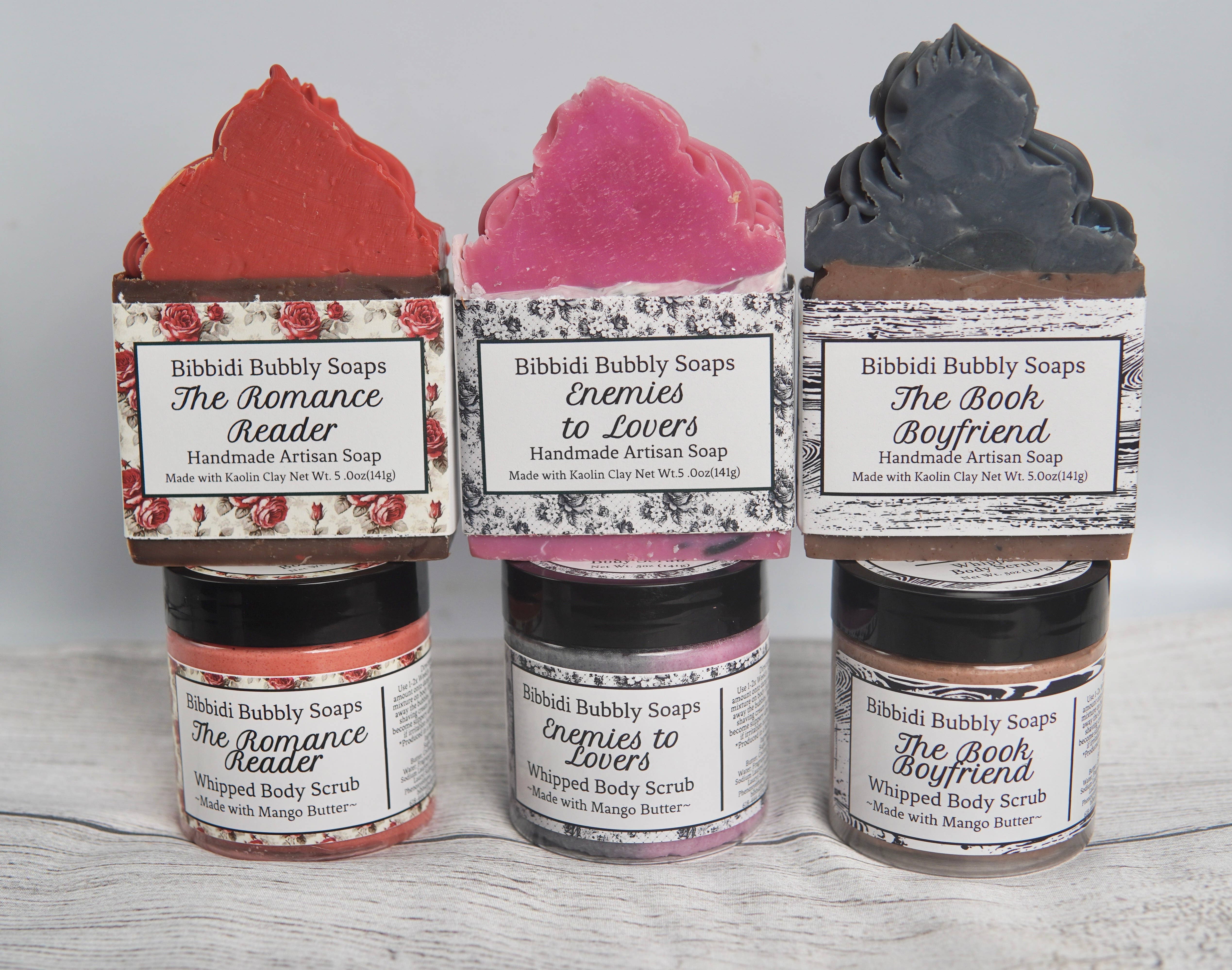 Bibbidi Bubbly Soaps - Wholesale Body Scrub/Exfoliant - Enemies to Lovers Whipped Body Sugar Scrub Fantasy Bookish4