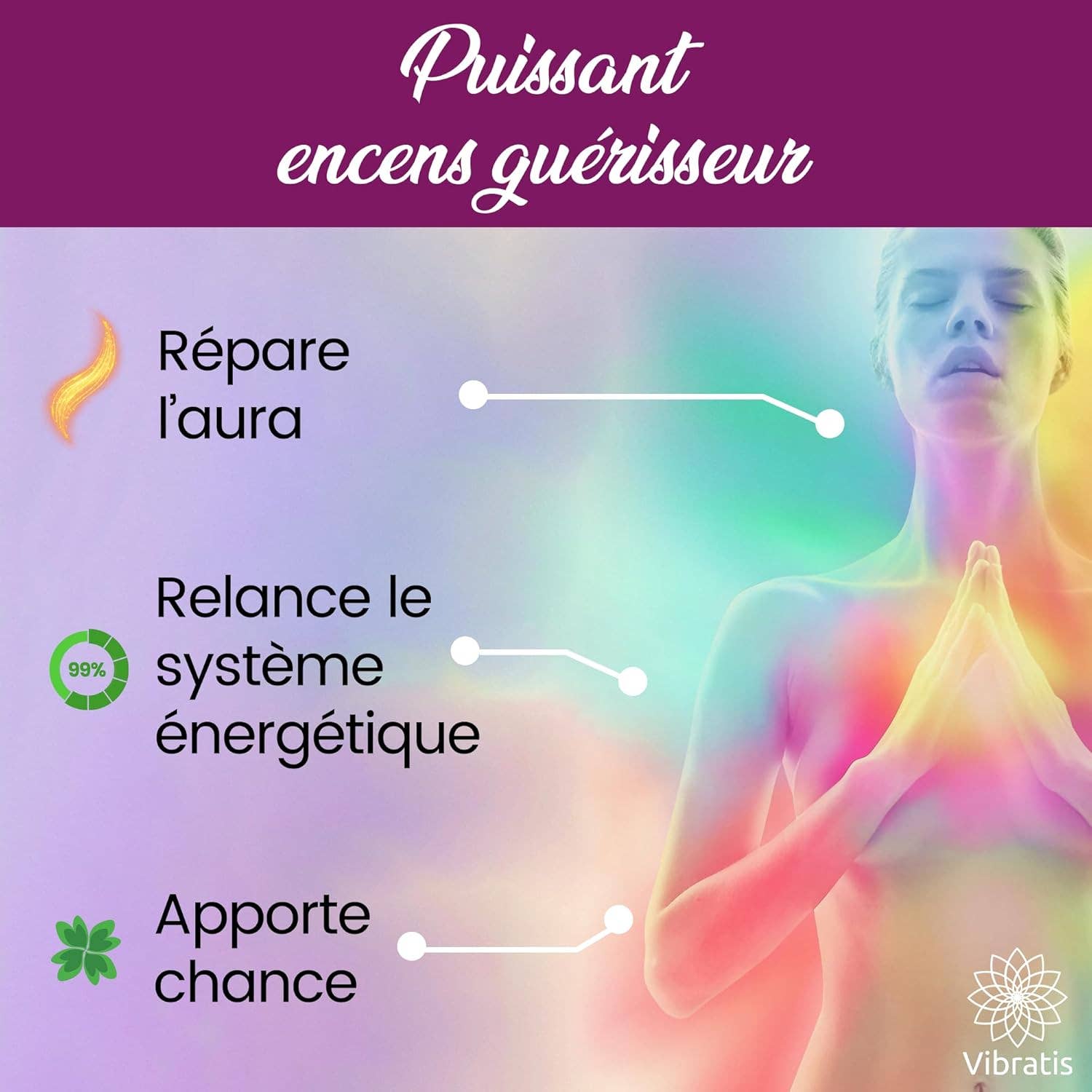 Vibratis - Vendita all'ingrosso Salvia - Bastoncino di Salvia Bianca per Purificazione 16 cm - 1 incense stick6