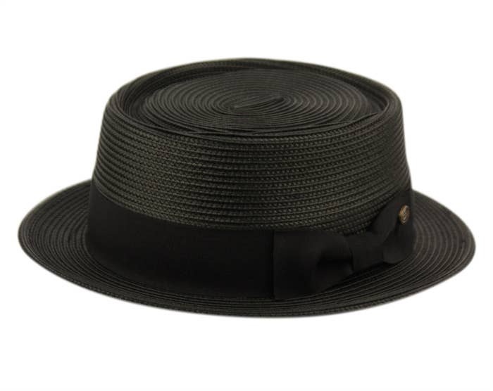 Epoch hats - Wholesale Fedora - Unisex - Poly Braid Pork Pie Hats Derby Fedora Upturn Brim Hat0