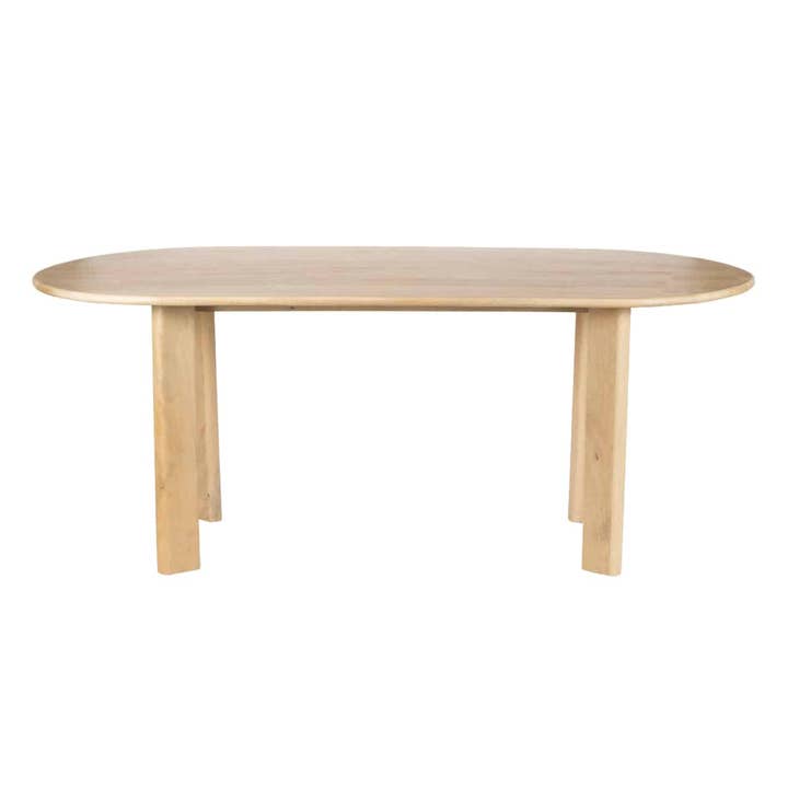 Table à manger en bois de manguier Capsul - Naturel pour la vente par Pinkcity