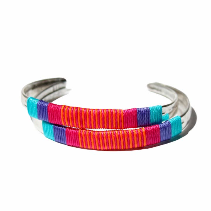 Araracuara - Wholesale Bangle Bracelet - GUATAPURI adjustable bracelet with colorful threads5