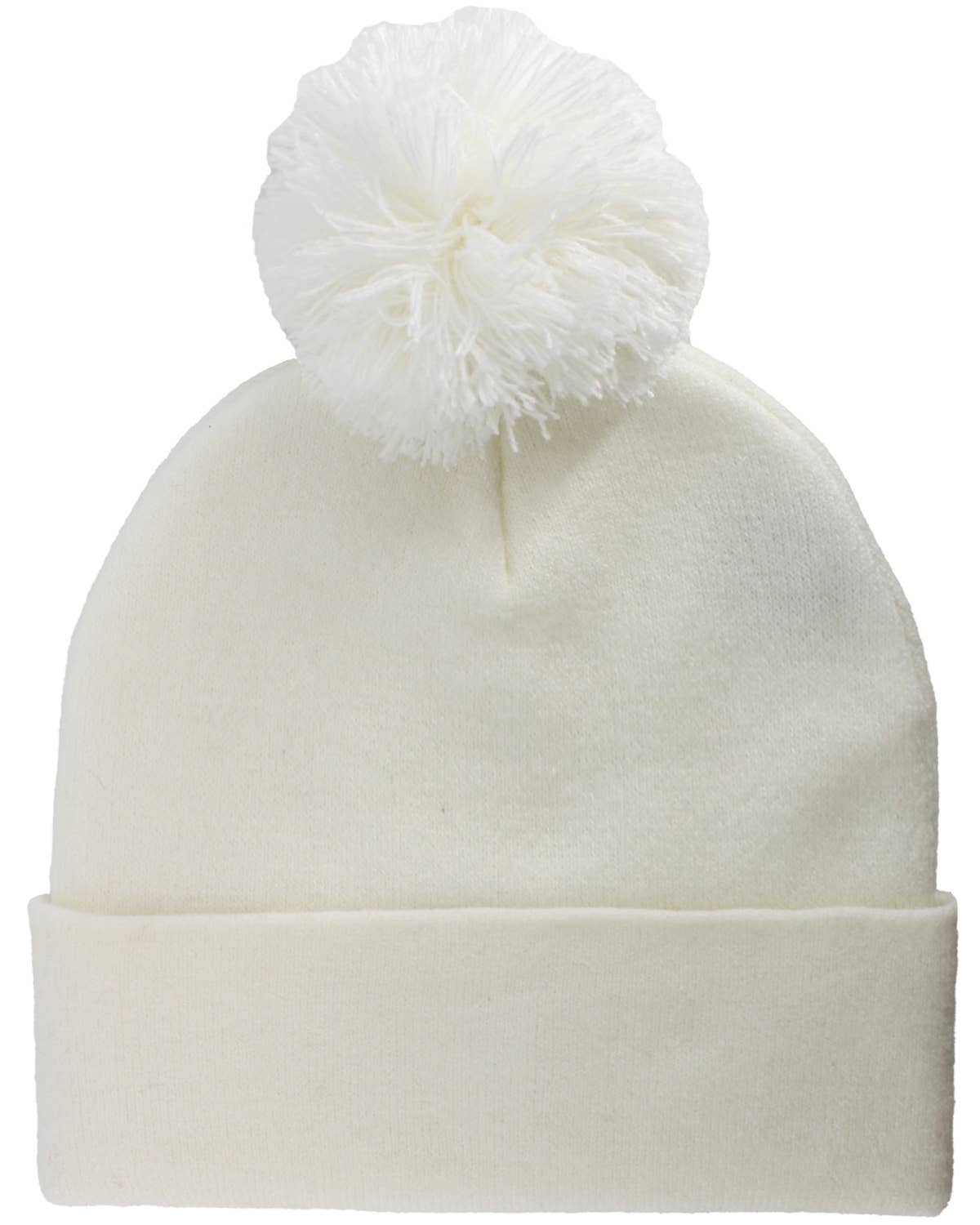 KBETHOS - Vente Bonnet – unisexe - Bonnet Blank Pom28