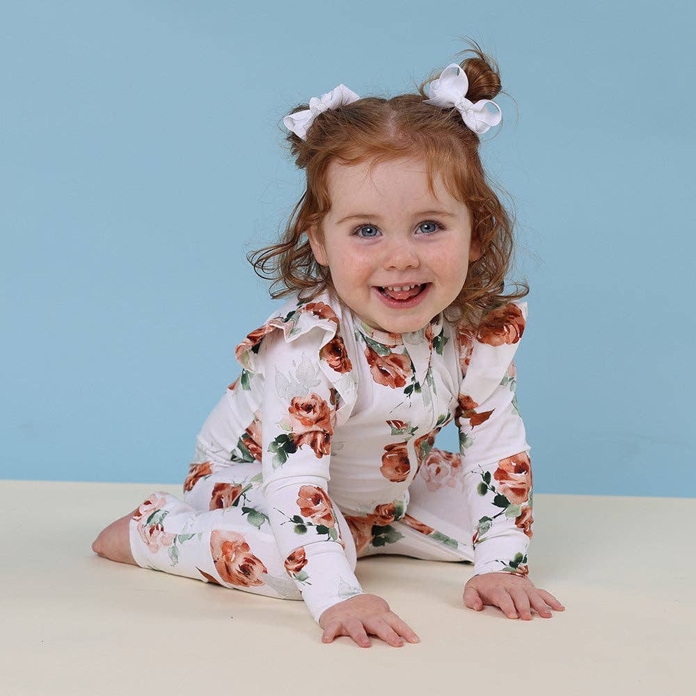 Snuggle Hunny - Wholesale Sleepsuit – Baby - Rosebud Organic Snugglesuit Convertible Romper with Frill5