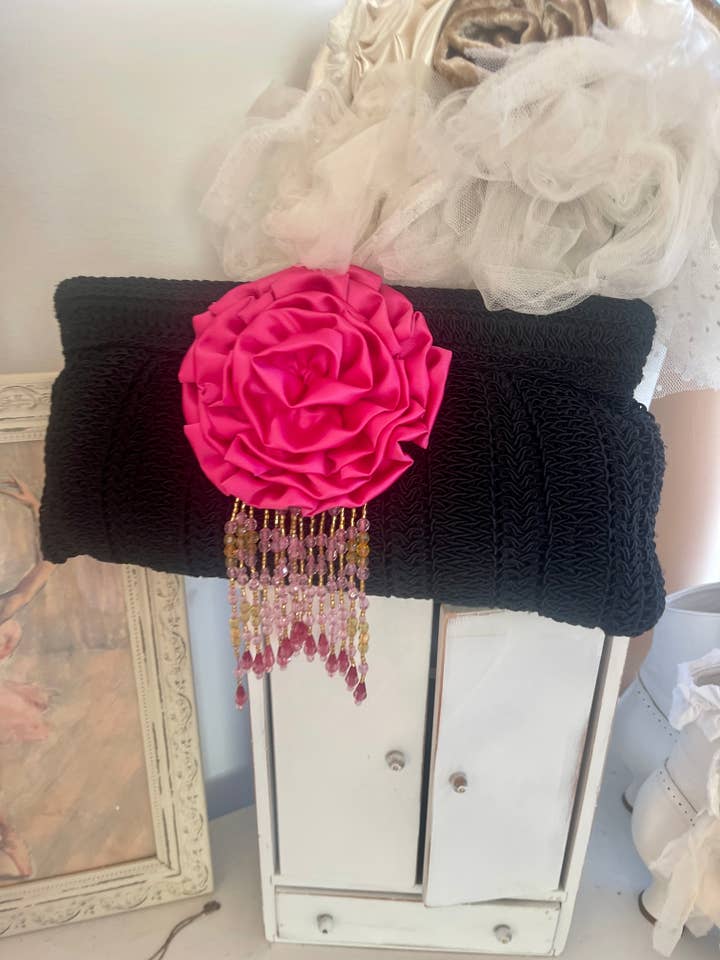 Black clutch bags, black clutches, black purses, evening bag for wholesale by Farm Charm Couture