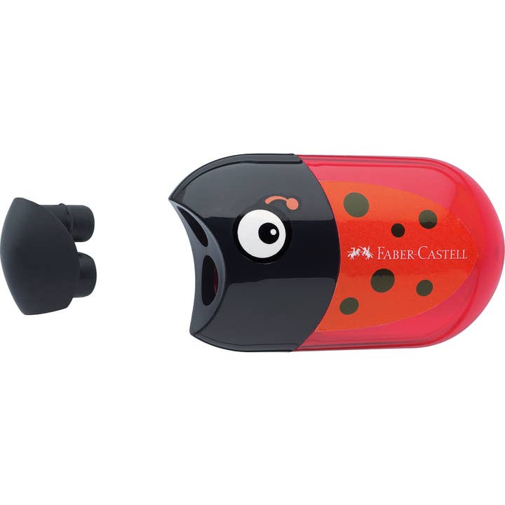 Faber-Castell / Creativity for Kids - Wholesale Pencil Sharpener - Ladybug Character Pencil Sharpeners - Box of 51