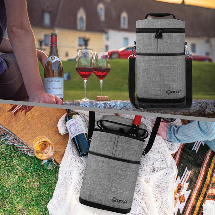 OPUX – Großhandel Weintasche – Weintragetasche für 2 Flaschen57