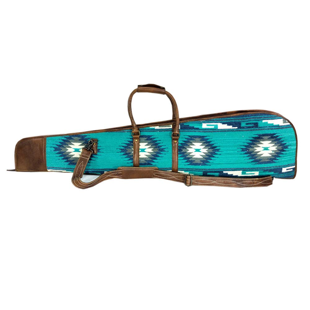 HILASON - Wholesale Sporting Accessories - HILASON Cowboy Long Gun Holster Shooting Cover Case Genuine Leather Adjustable Shoulder Strap0