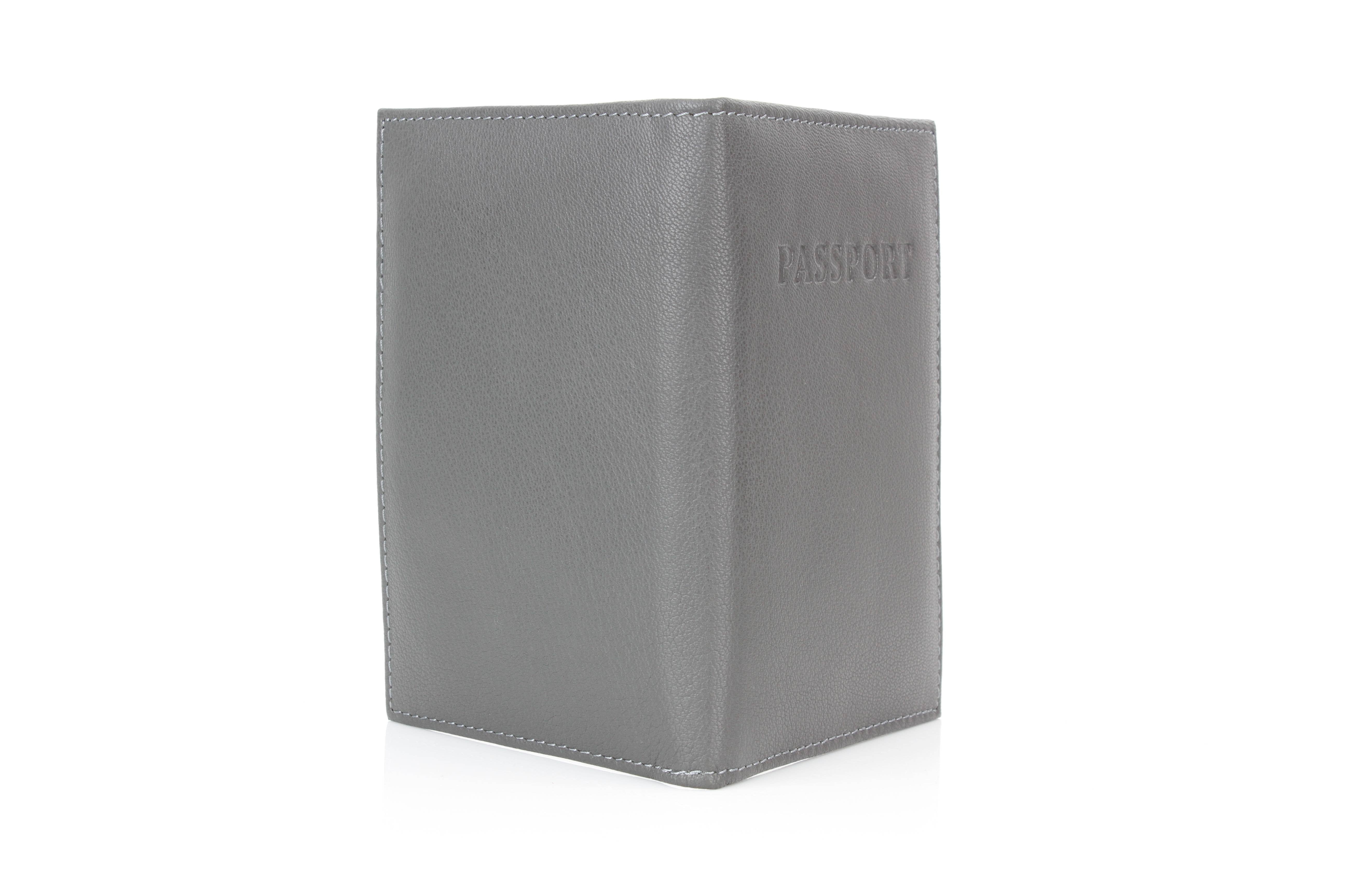 Leather Impressions Inc - Wholesale Passport Case - Unisex - Leather Passport Holder with Card Slots RB LW 21 100519